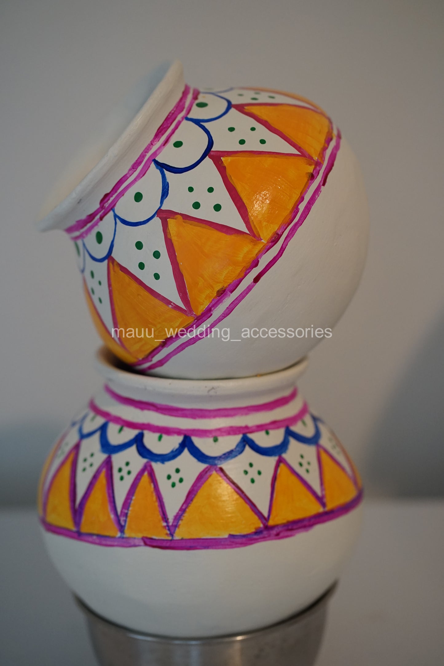 Garika Muntha - Vintage Model - Decorated clay pot