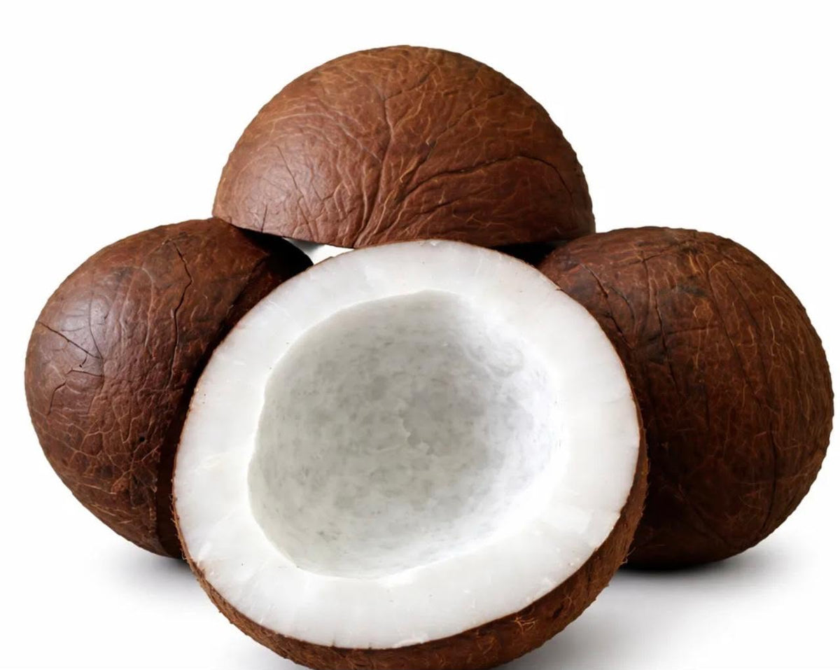 Natural dry coconut halves for pooja