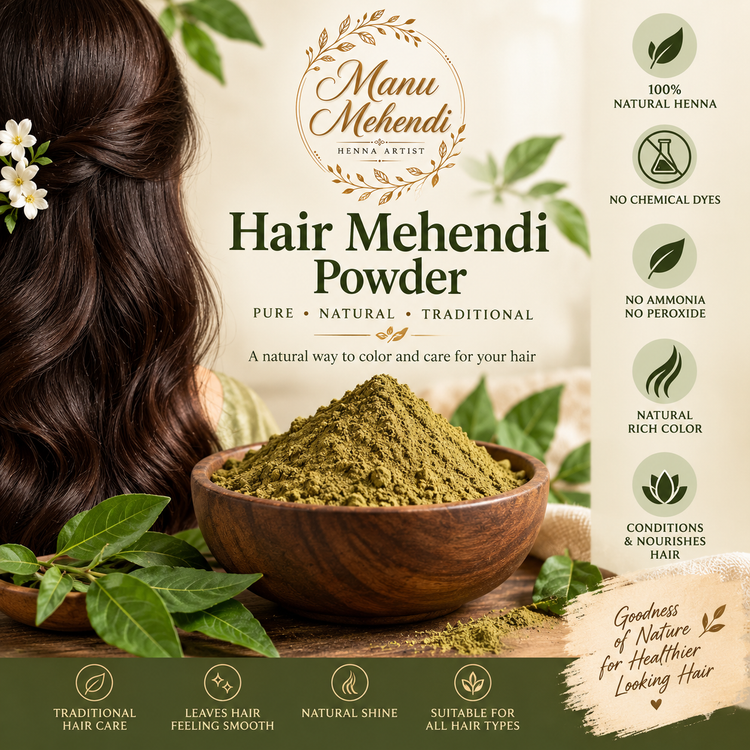 Manuu Mehendi Hair Henna Powder