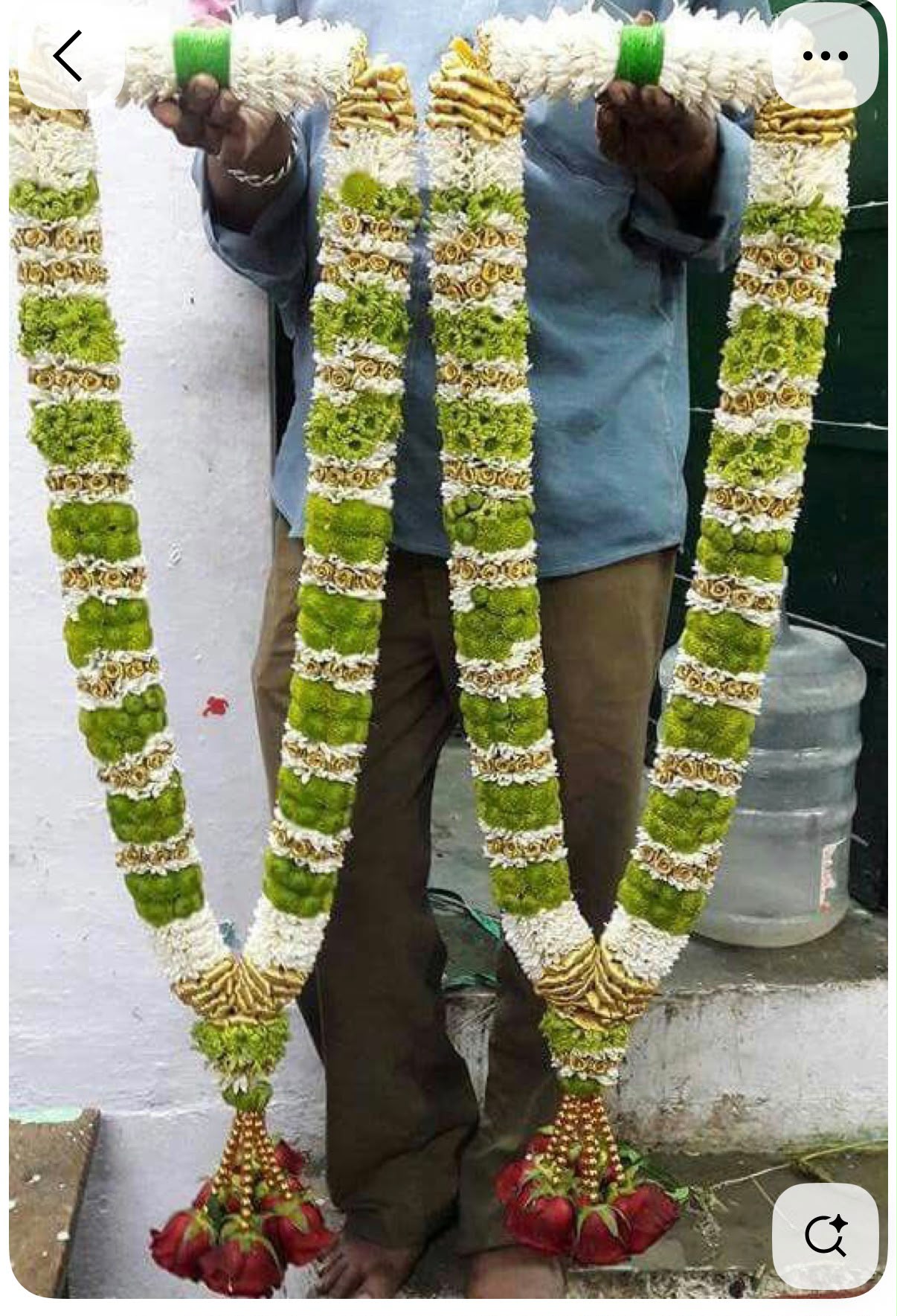 Fresh Flower Garlands – Lilies and Mums- Customization Available