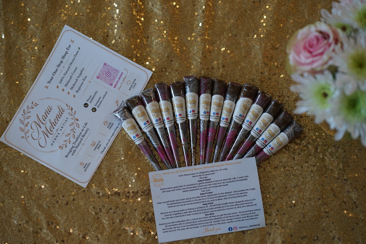 100% Natural Henna Cones