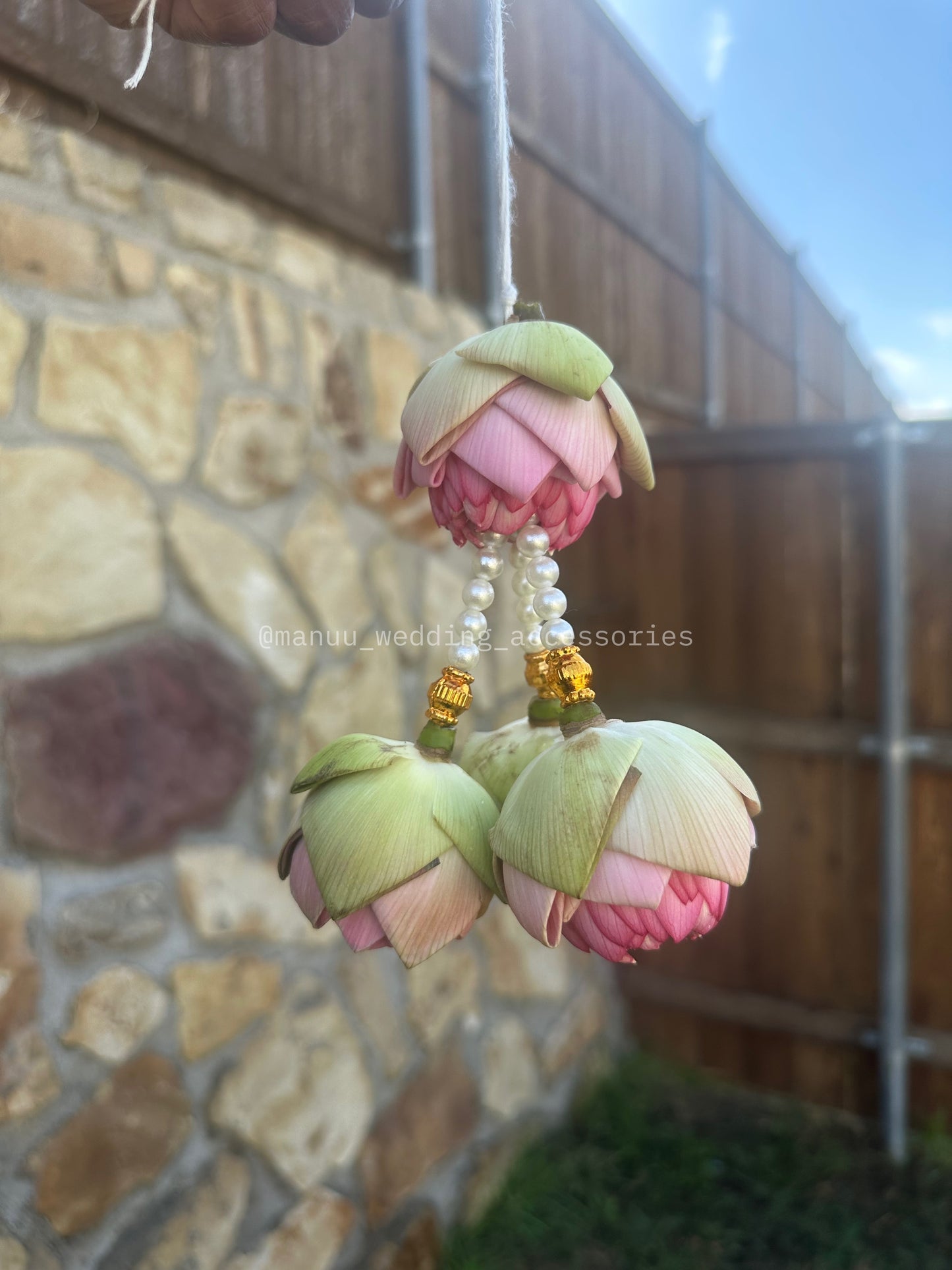 Lotus Buds Hair Hangings