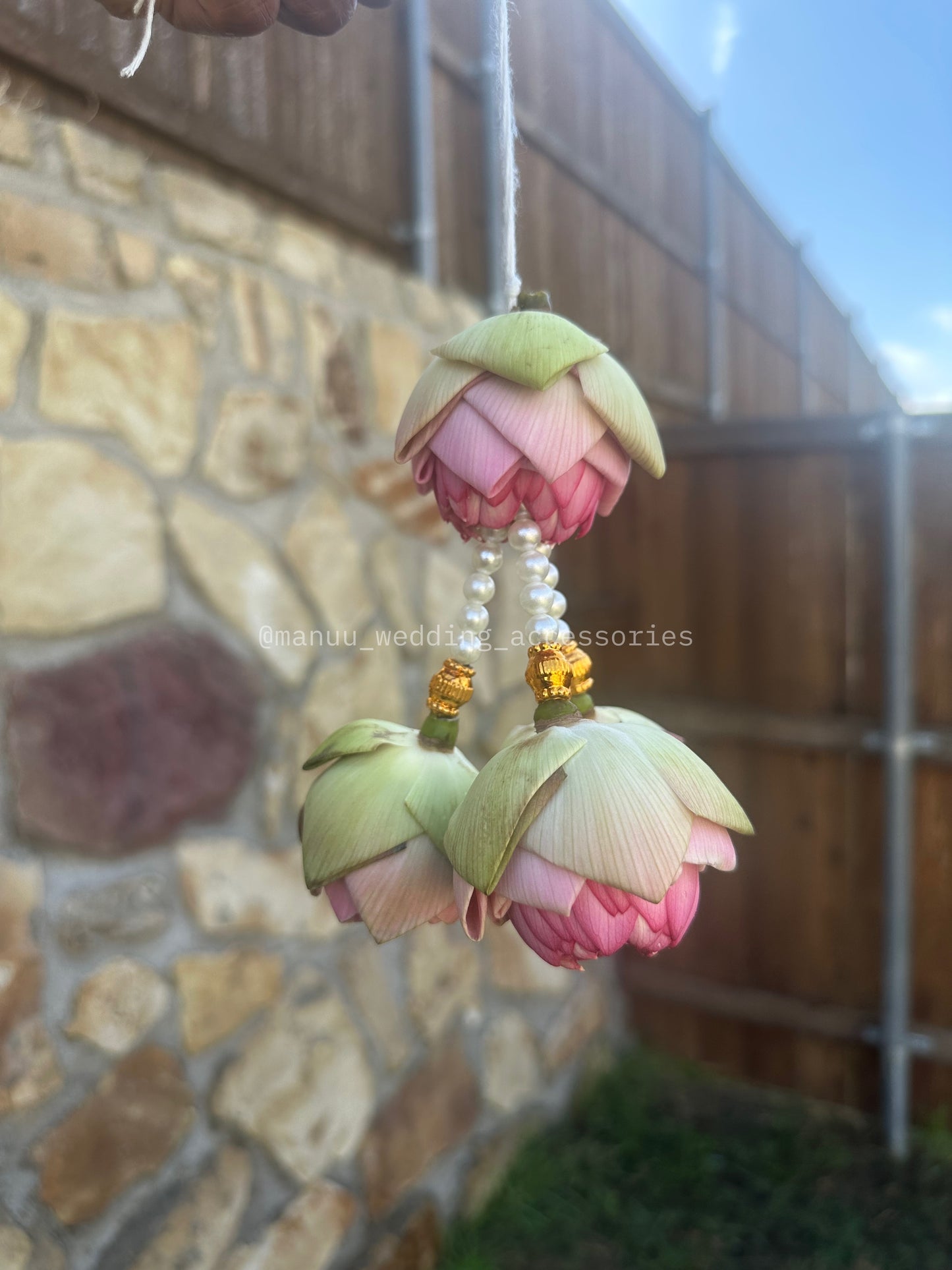 Lotus Buds Hair Hangings