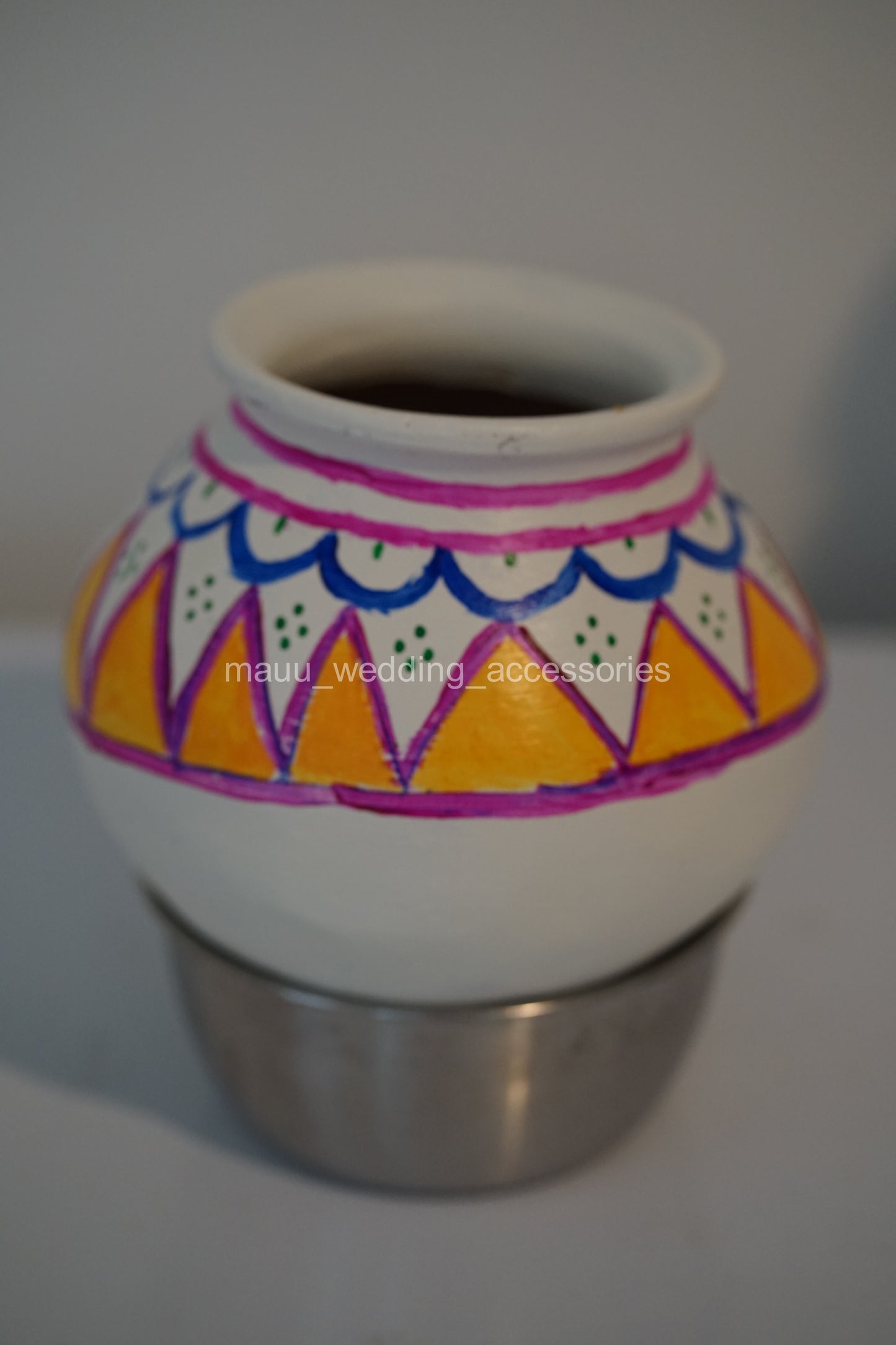 Garika Muntha - Vintage Model - Decorated clay pot
