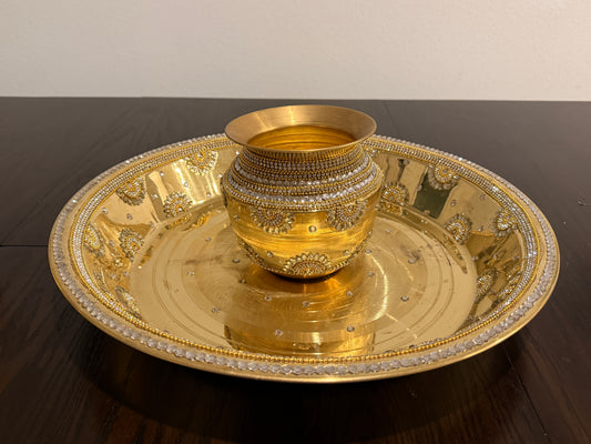 Kanyadanam Set - Chembu & Tambalam -Gold & Silver
