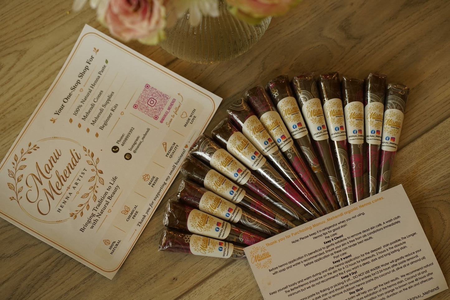 100% Natural Henna Cones