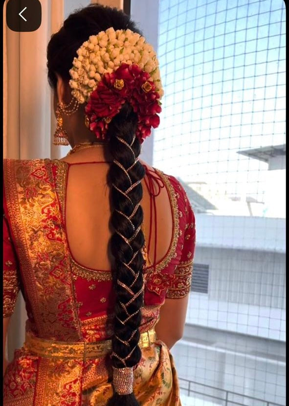 Bridal Hair Stone Chain