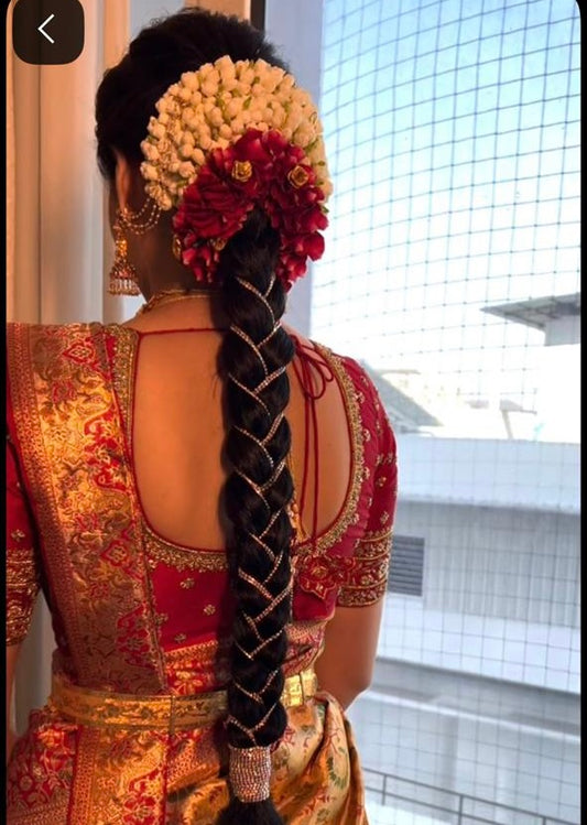 Bridal Hair Stone Chain