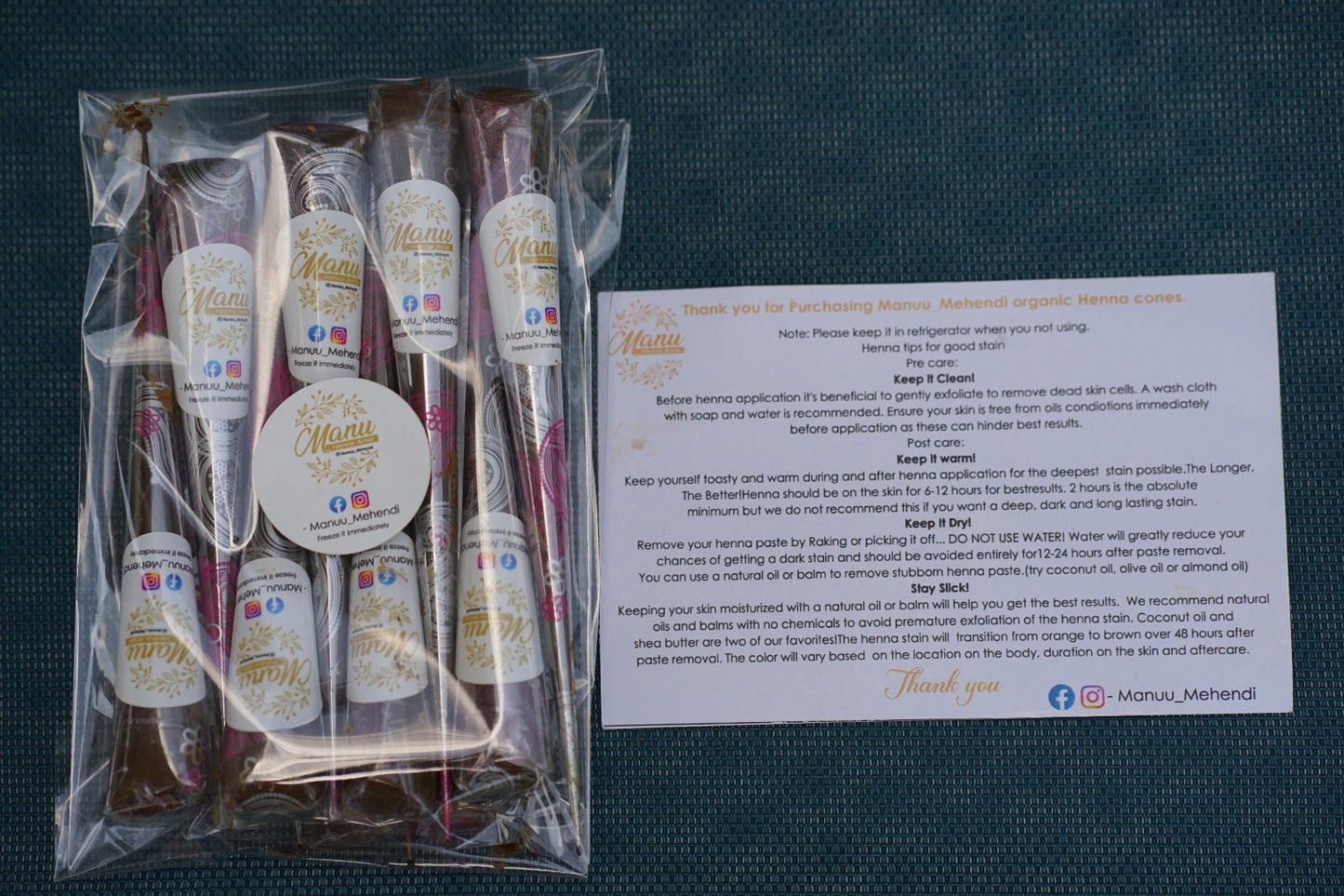 100% Natural Henna Cones