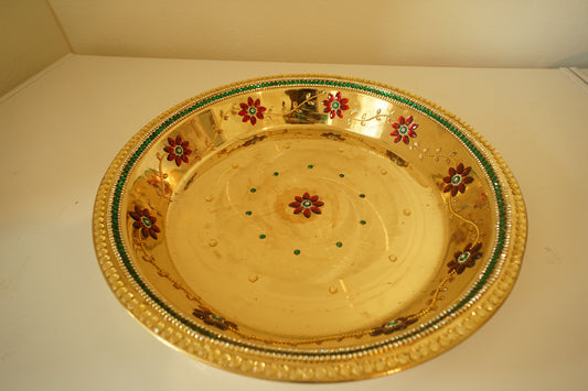 Kanyadanam Set - Tambalam -Gold with Red & Green