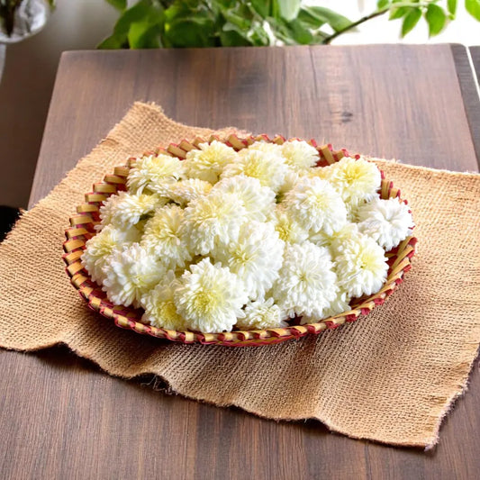 Loose White Chamanthi Flowers