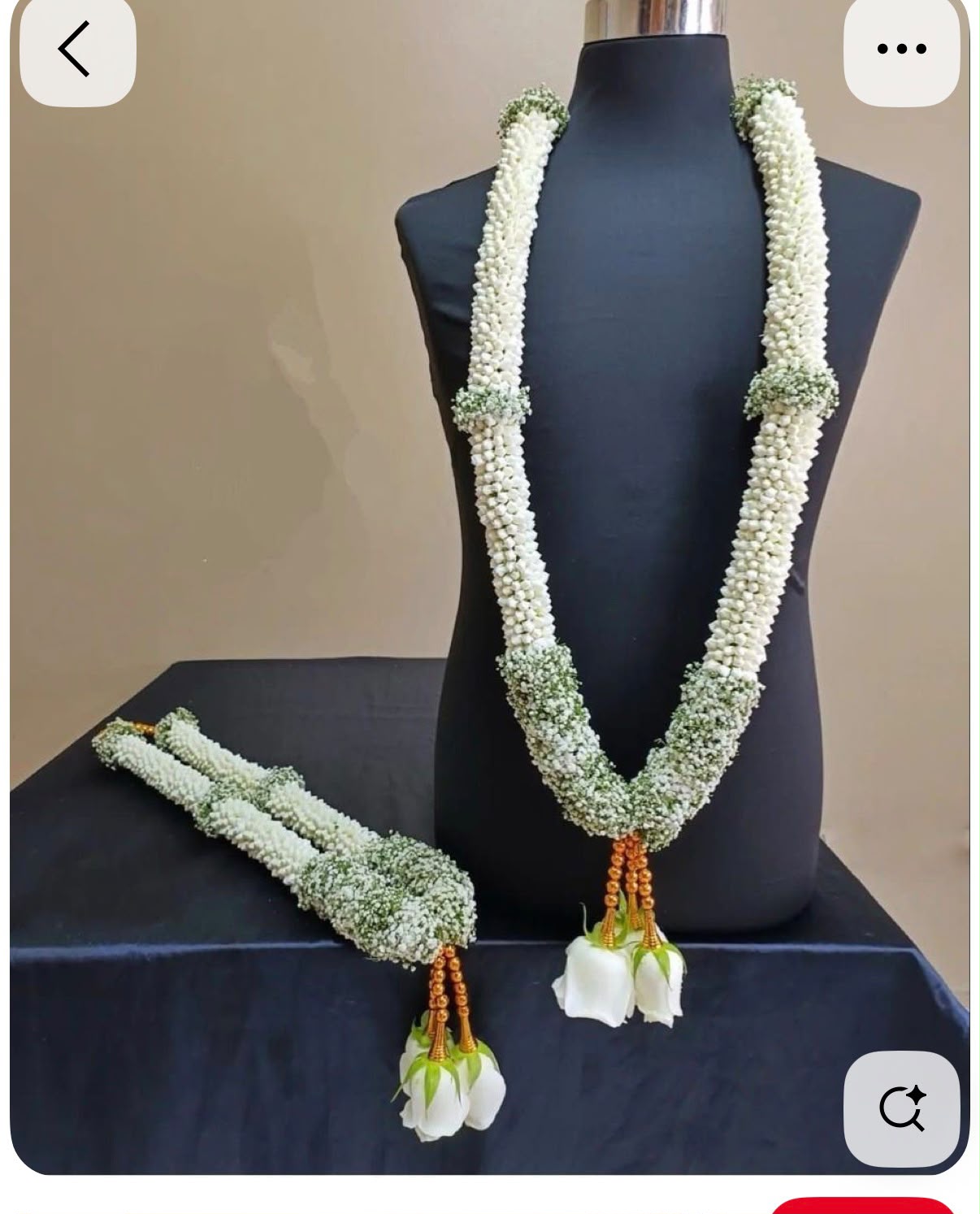 Fresh Flower Garlands – Lilies instead Jasmines and Baby’s breath- Customization Available