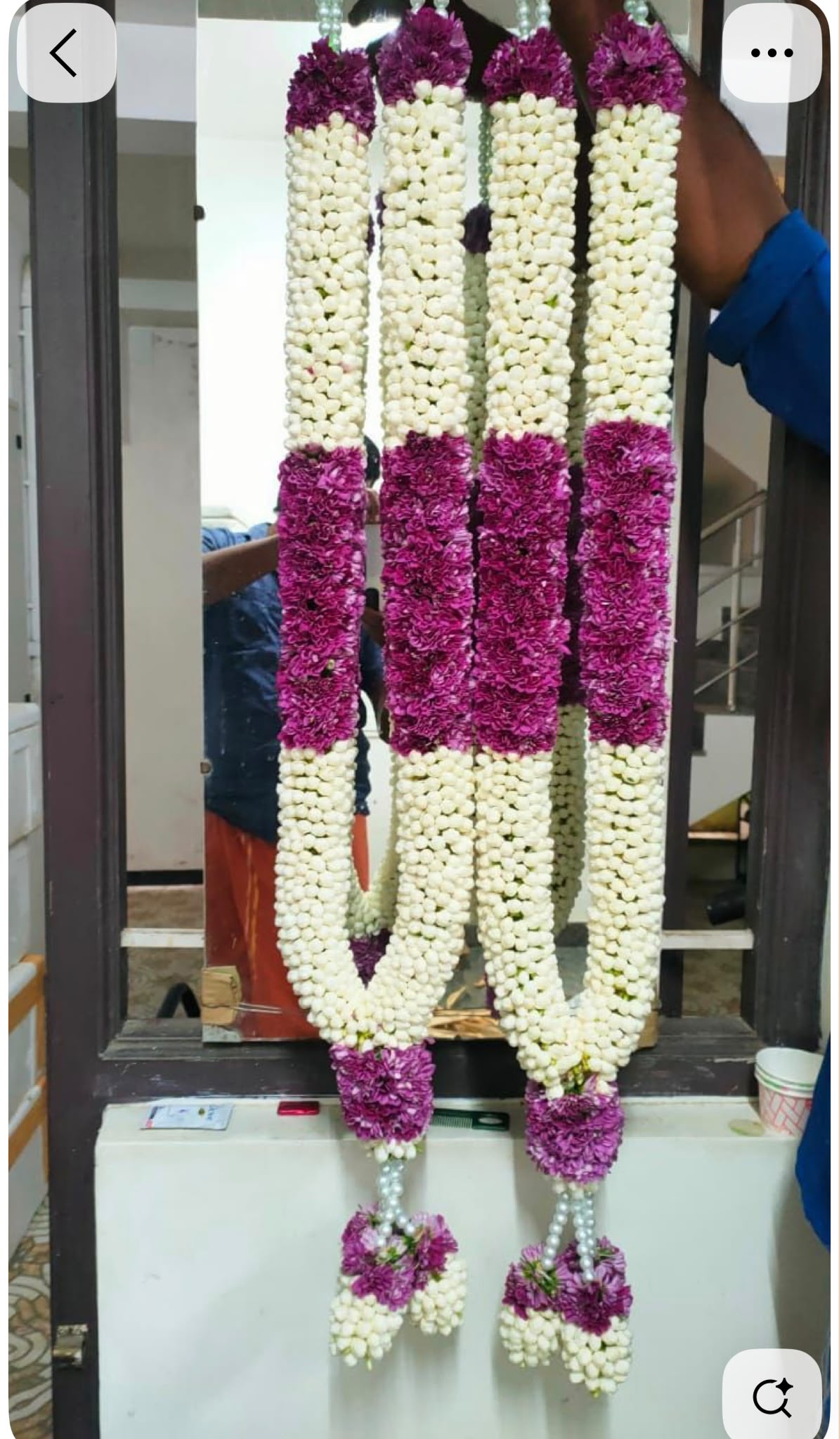 Fresh Flower Garlands – Lilies instead Jasmines, Mums - Customization Available