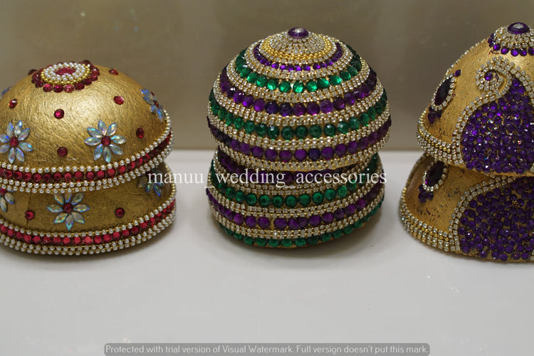 Kobbari Kudakalu / Chippalu – Half Design – 3 Pairs