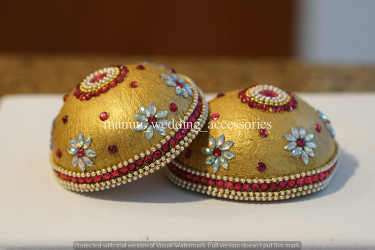 Kobbari Kudakalu / Chippalu – Half Design – Flower Design