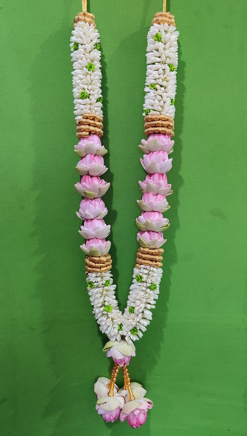 Fresh Flower Garlands – Pink Lotus and Lily's -Customization Available