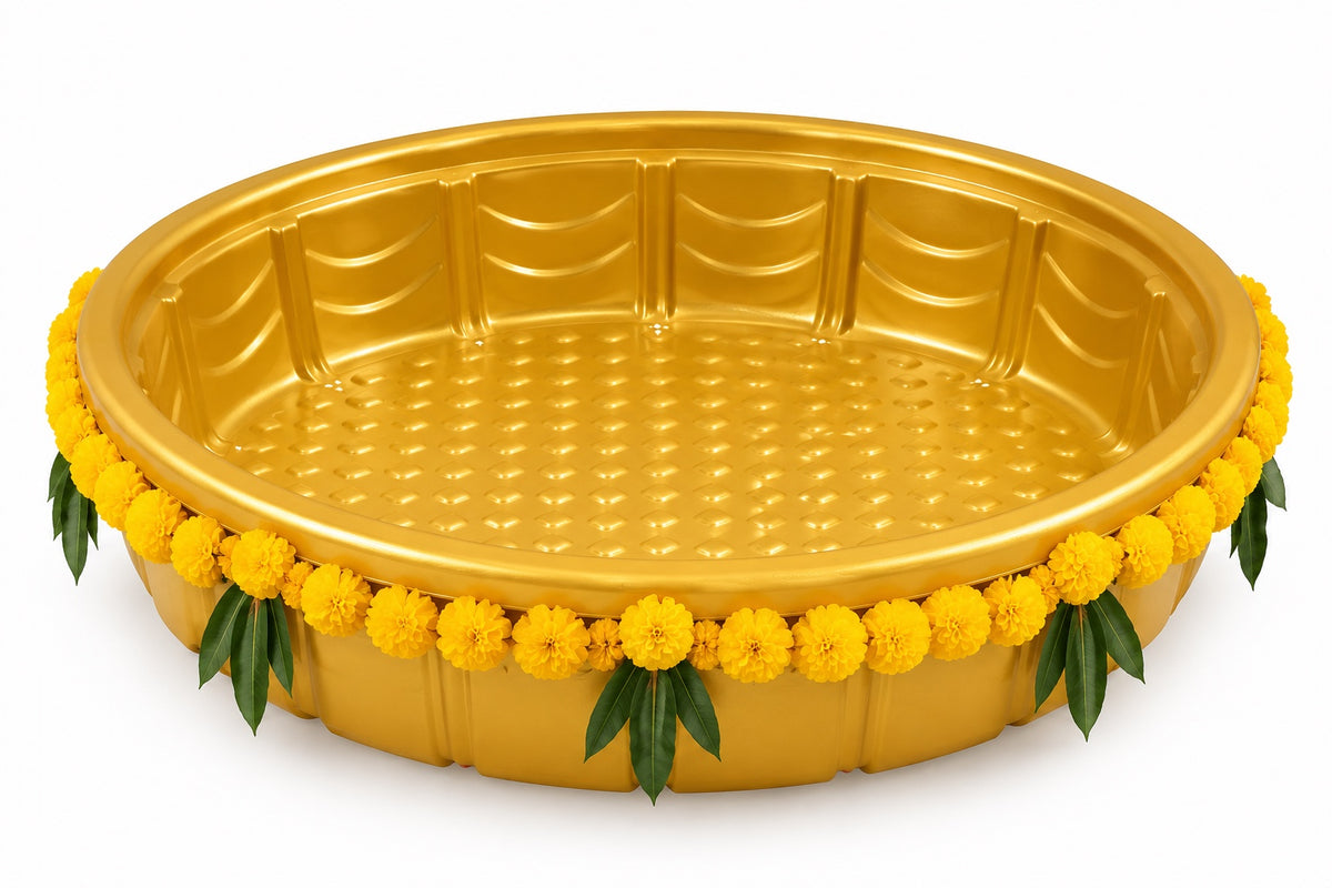 45 inch golden Haldi Urli rental
