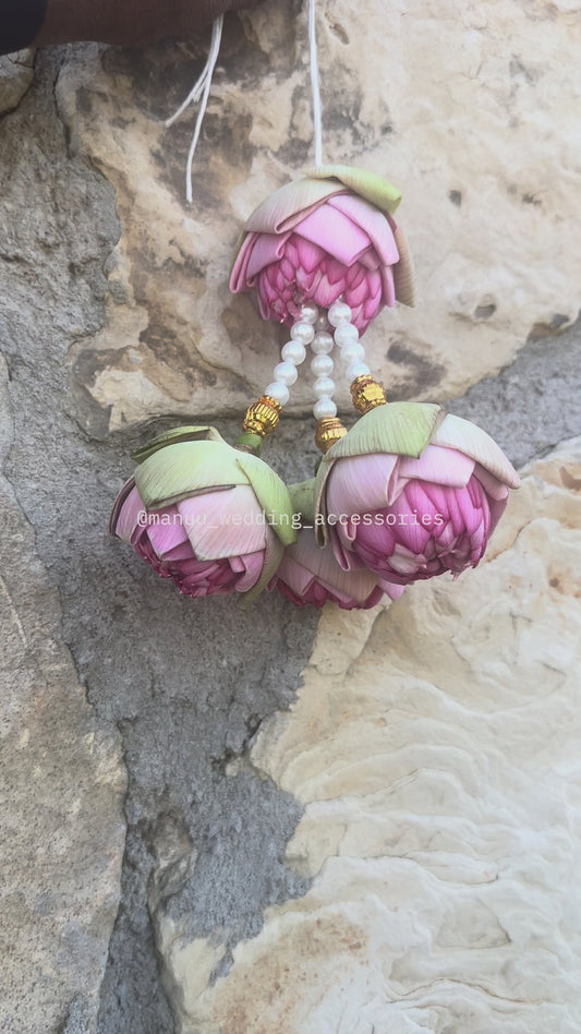 Lotus Buds Hair Hangings