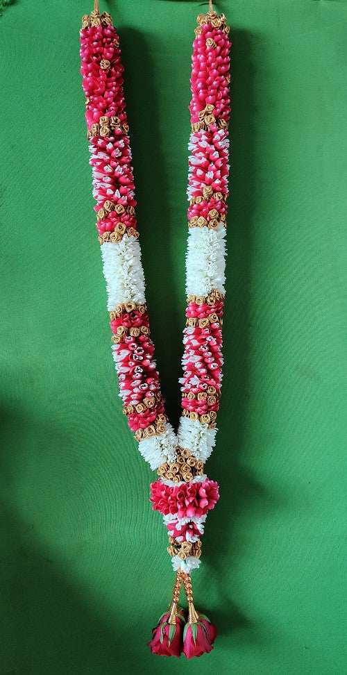 Fresh Flower Garlands – Red Rose Petal & Lillys - Customization Available